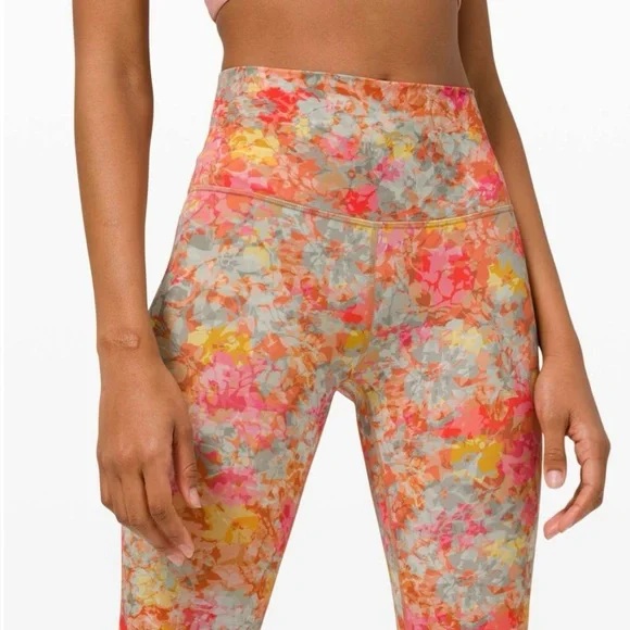 NWOT Lululemon Align High-Rise 28” Inflorescence Multi Floral Leggings size 10 - Picture 1 of 10